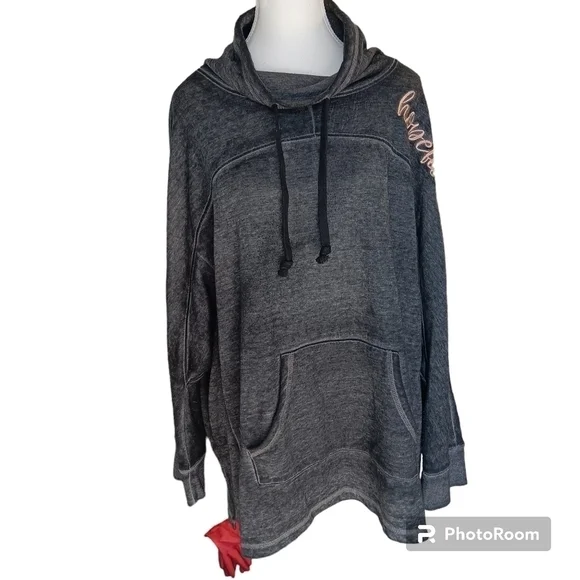 Lane Bryant Cowl Neck with Kangaroo Pocket Sweater Women's Size 14/16 - Picture 2 of 6